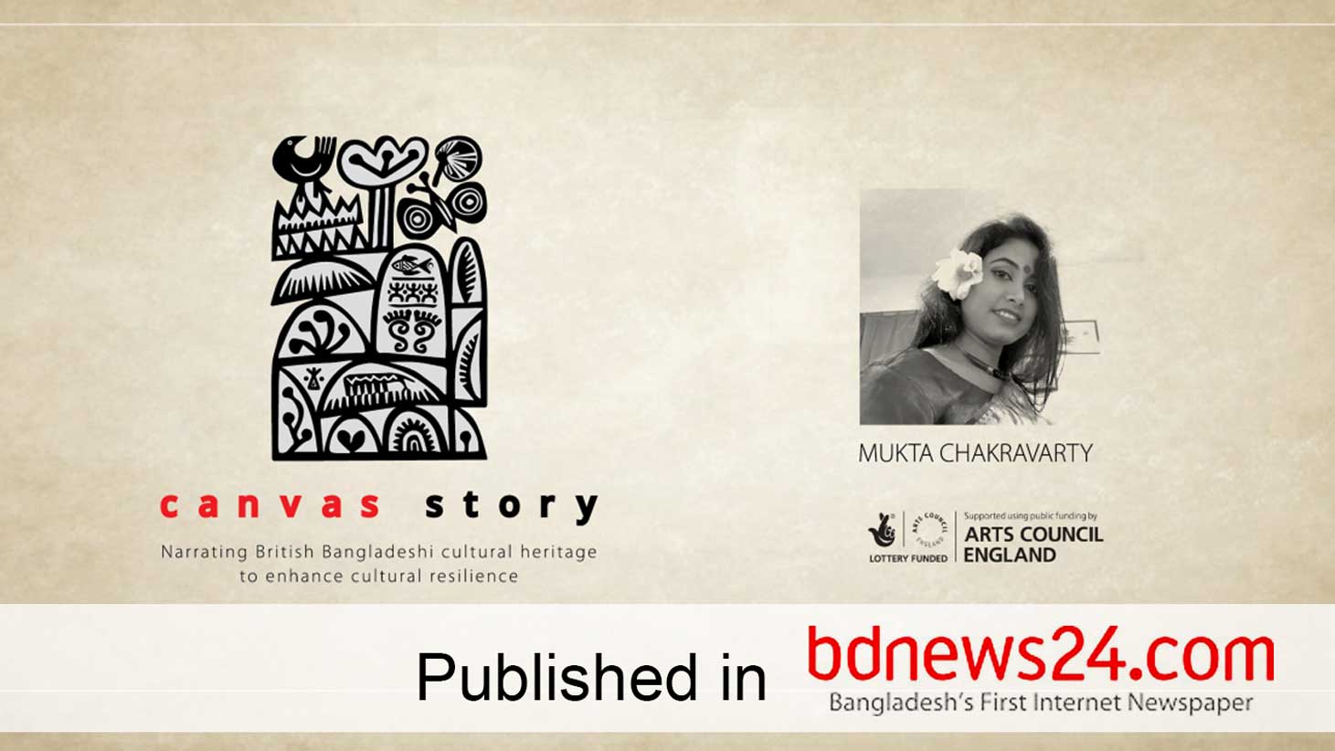 British-Bangladeshi artist Mukta Chakravarty's 'Canvas Story' aims to enhance cultural resilience