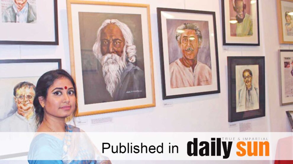 Mouni Mukta’s painting exhibition ends in London